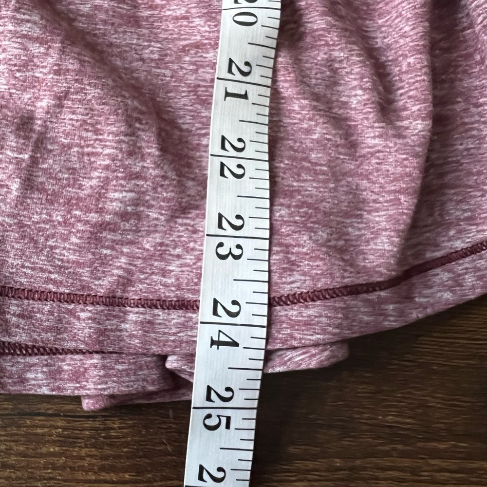 Lululemon Women’s Warm Your Core Long Sleeve Tee Heathered Bordeaux Drama Size 6 - Picture 6 of 14